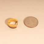 Striped Chunky Huggie Hoop Earrings by Oh Clementine
