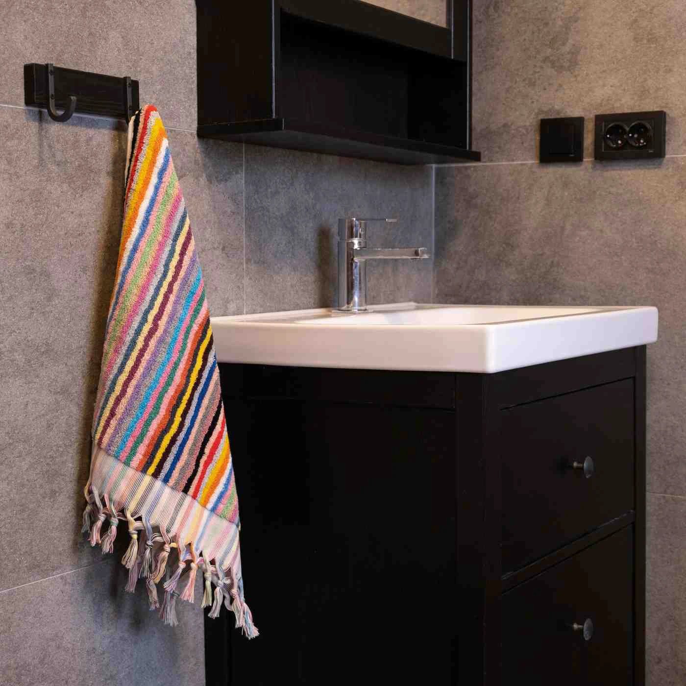 Striped Hand Towel by Kalkedon Towels