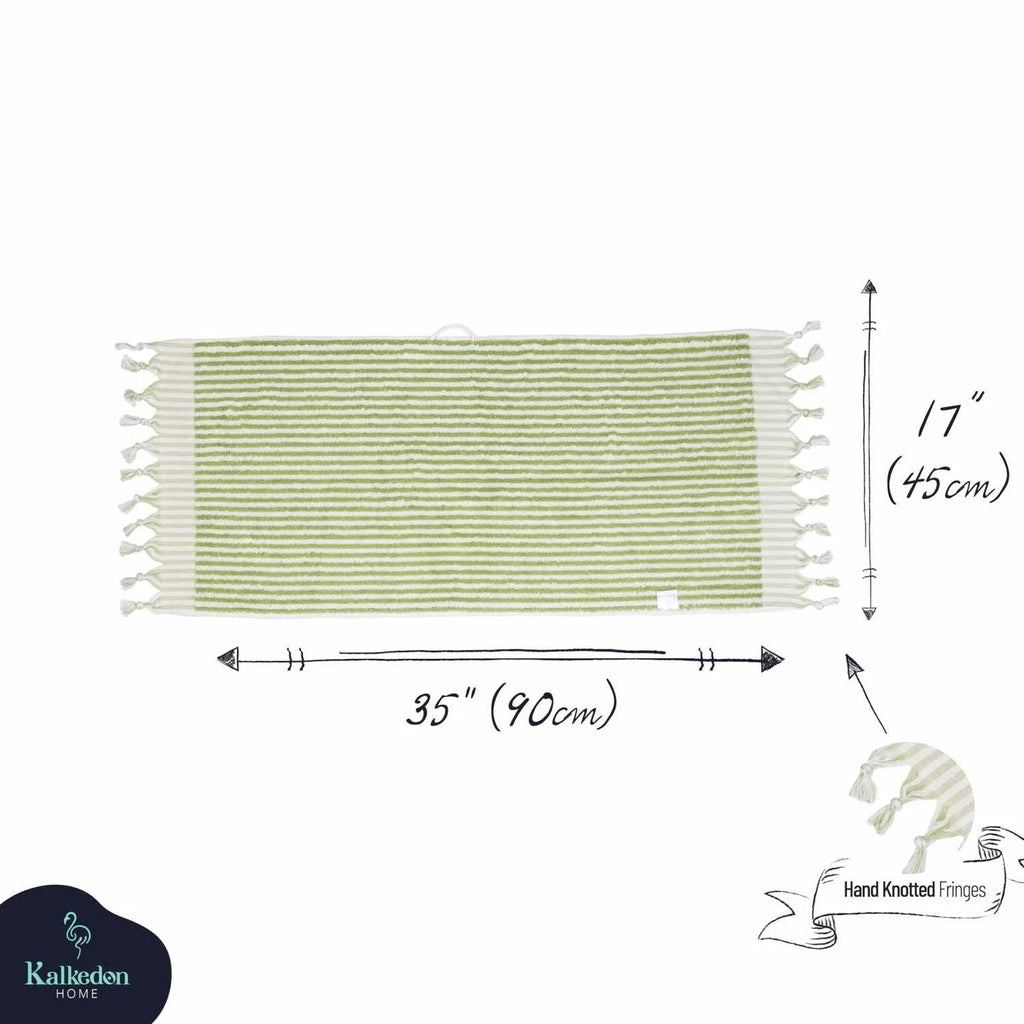 Striped Hand Towel by Kalkedon Towels