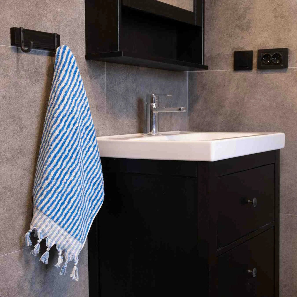 Striped Hand Towel by Kalkedon Towels