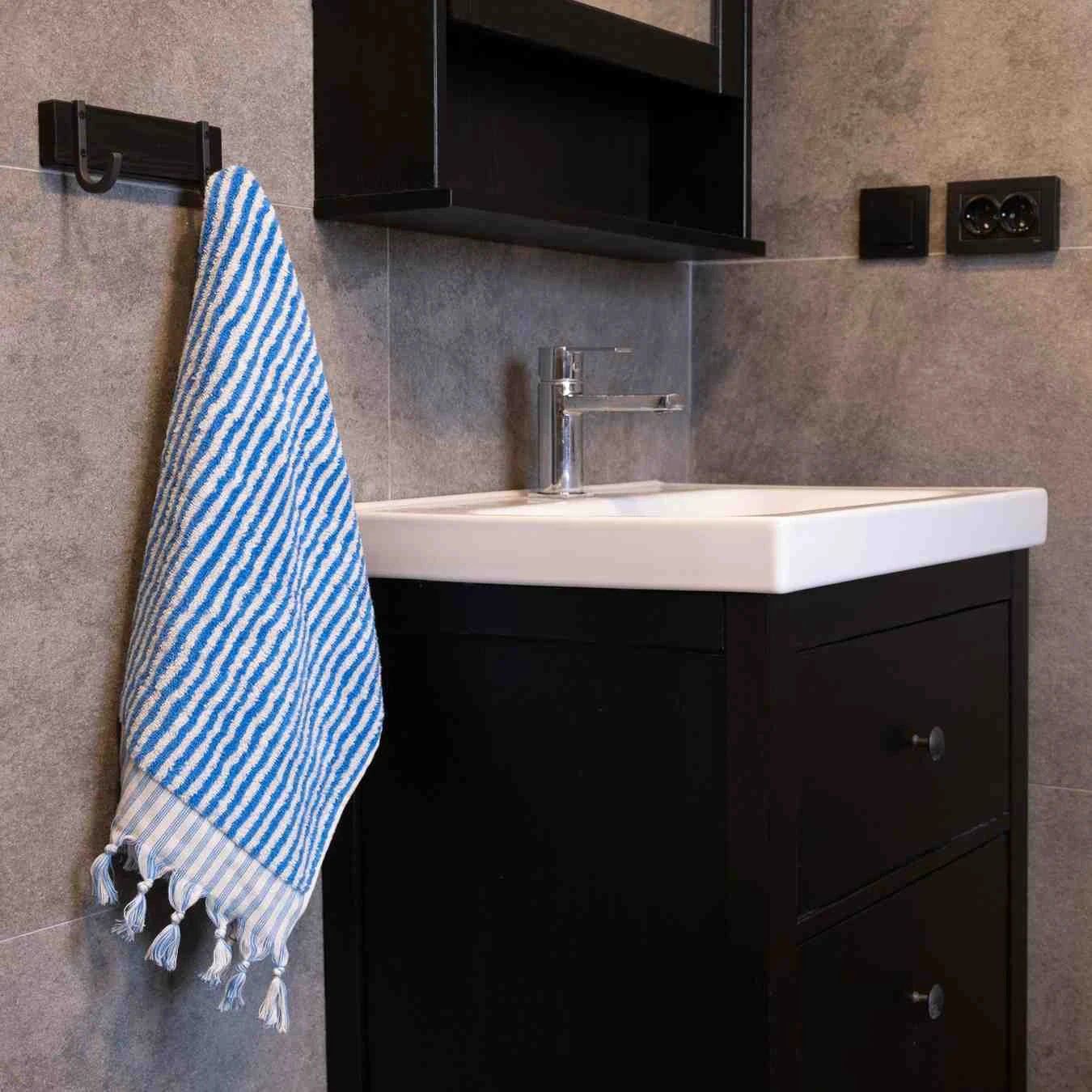 Striped Hand Towel by Kalkedon Towels