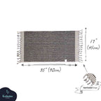 Striped Hand Towel by Kalkedon Towels