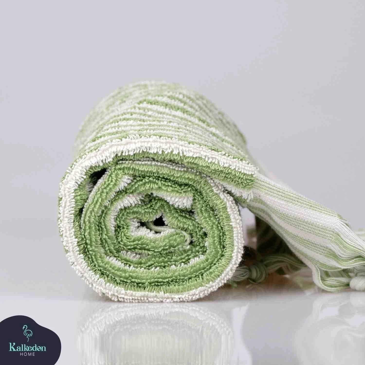 Striped Hand Towel by Kalkedon Towels