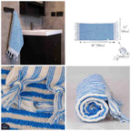 Striped Hand Towel by Kalkedon Towels