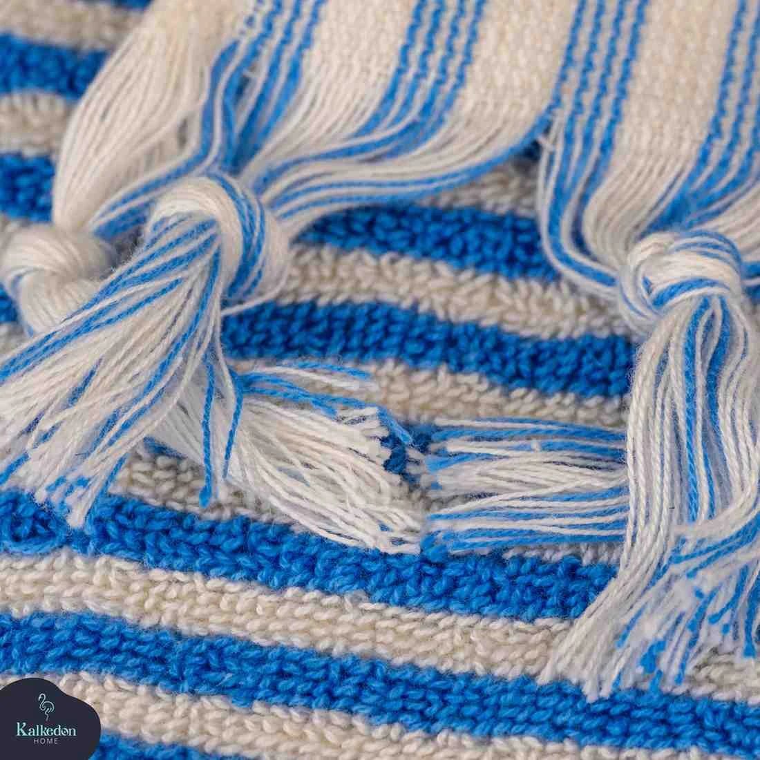 Striped Hand Towel by Kalkedon Towels