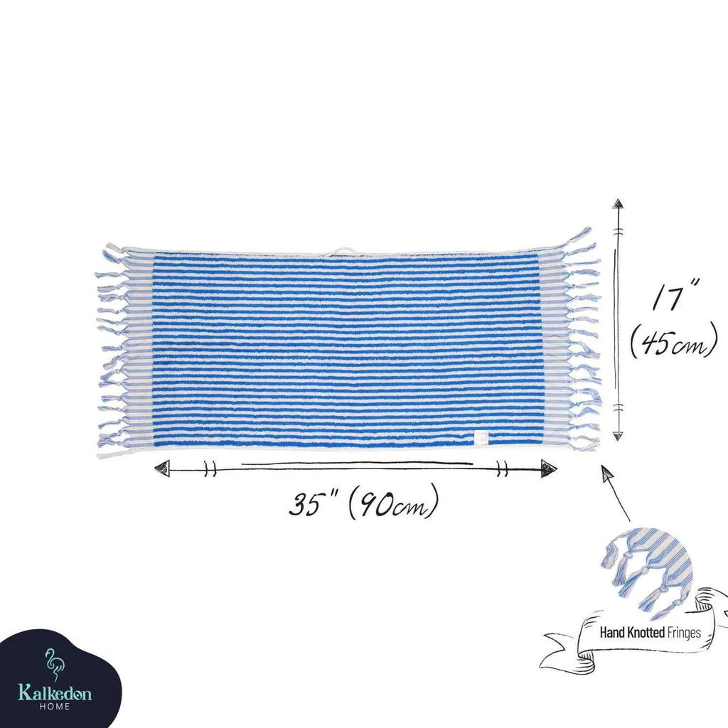Striped Hand Towel by Kalkedon Towels