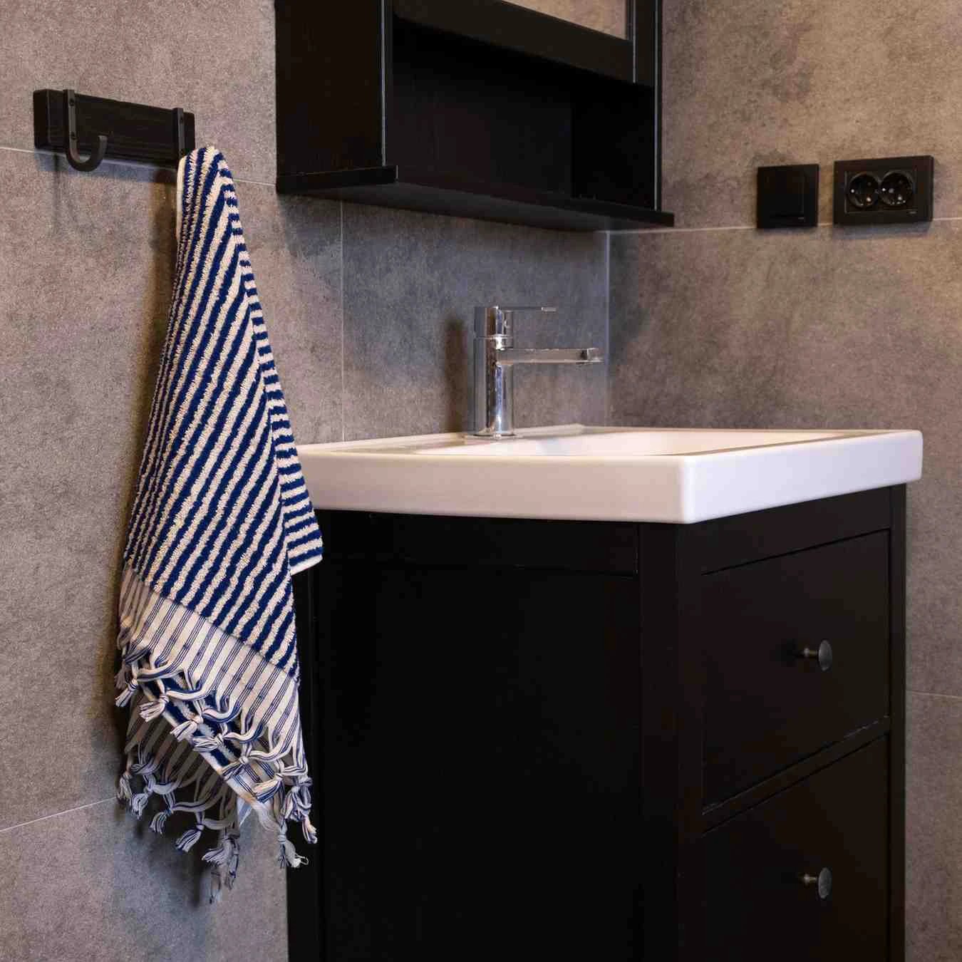 Striped Hand Towel by Kalkedon Towels