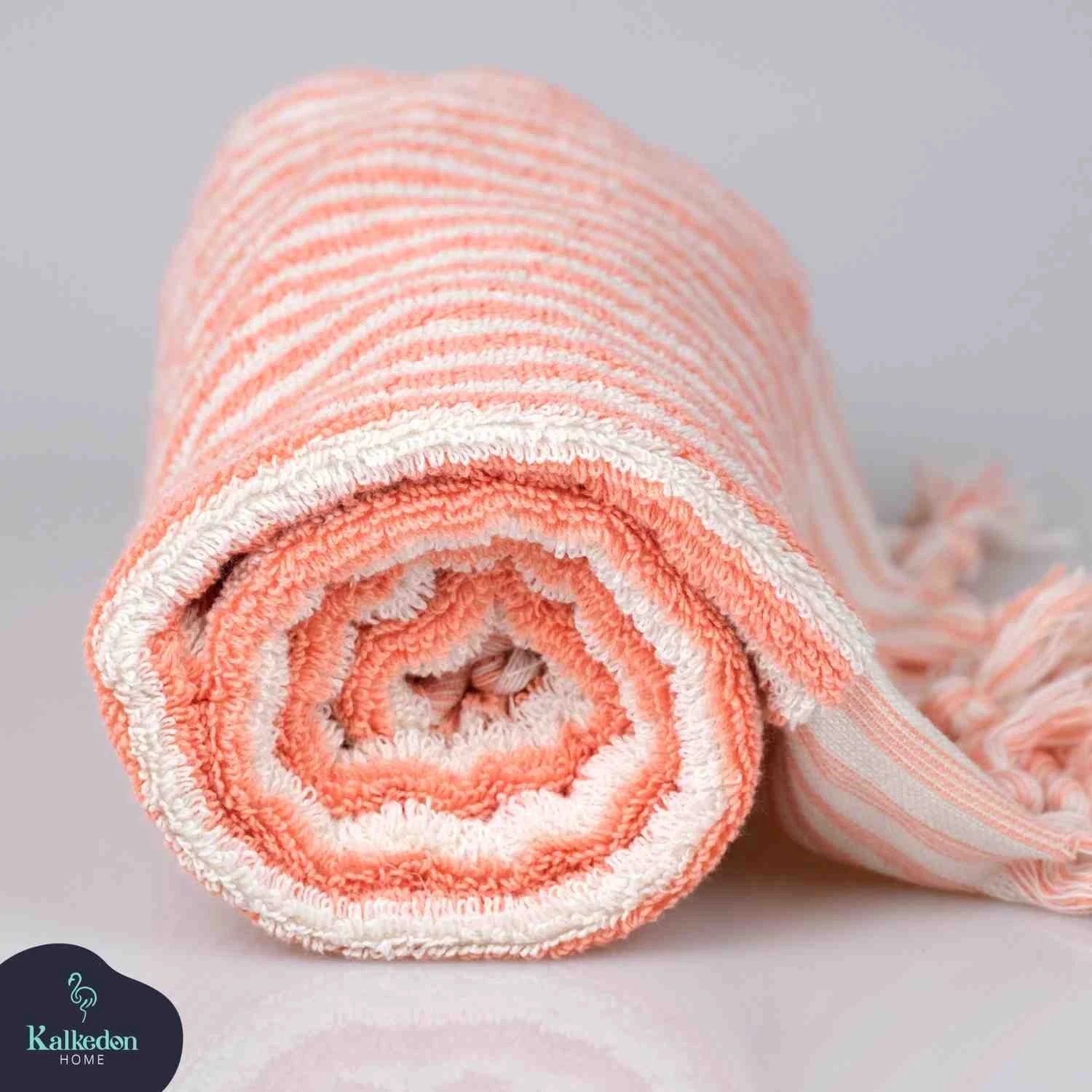 Striped Hand Towel by Kalkedon Towels