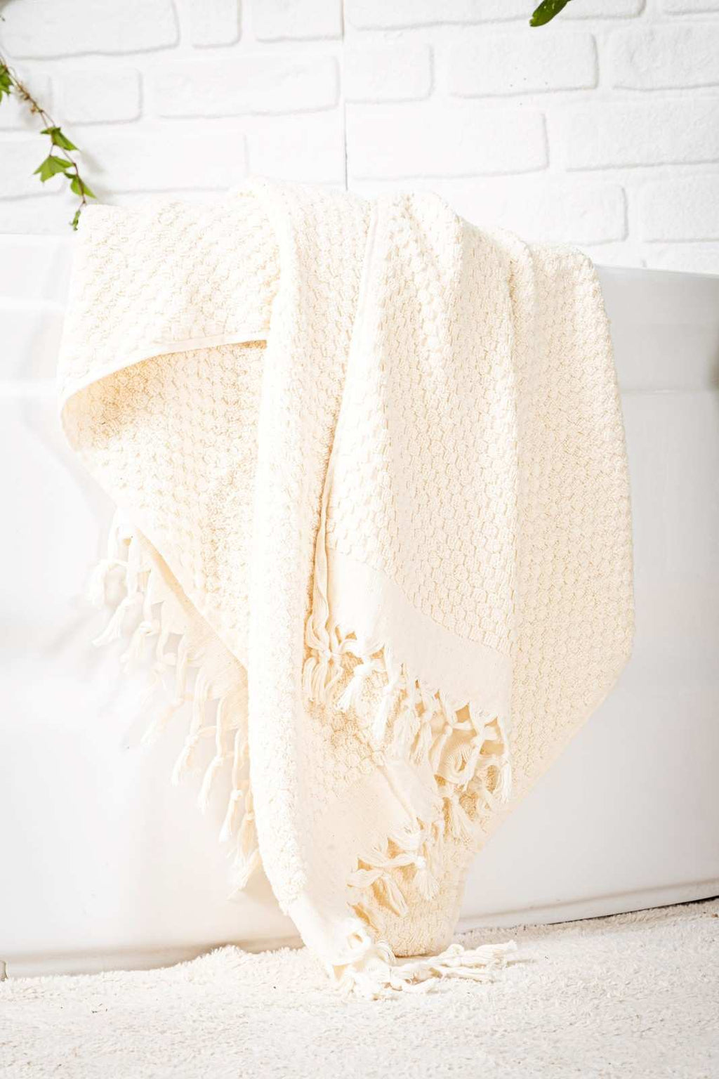 Hand woven Striped Bath Towel