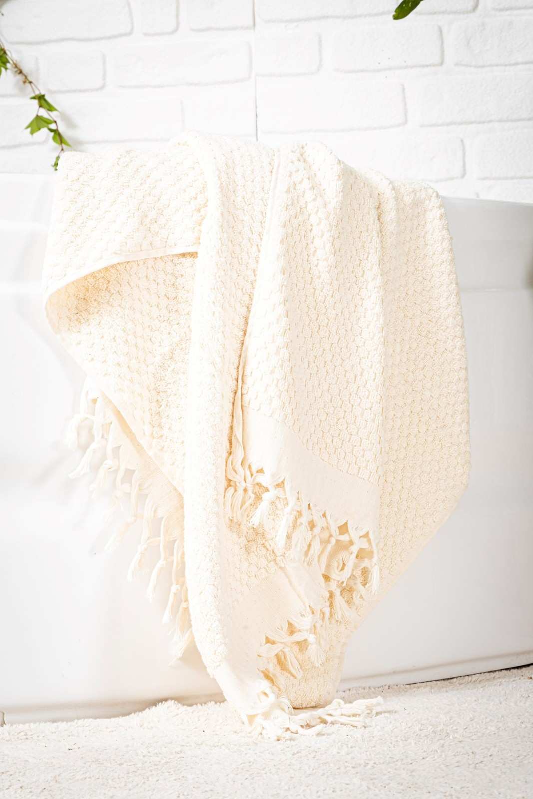 Hand woven Striped Bath Towel