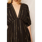 Striped Sequin Midi Dress [Sizes Small and Medium Only] by The Bullish Store