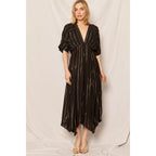 Striped Sequin Midi Dress [Sizes Small and Medium Only] by The Bullish Store