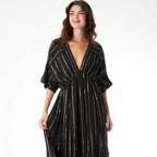 Striped Sequin Midi Dress [Sizes Small and Medium Only] by The Bullish Store