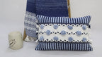 Striped Throw Pillow with Braid and Tassels 14"x20" Home Furnishings La Vie Bien Striped Throw Pillow with Braid and Tassels 14"x20"