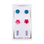 Stud Trio Stud Earring Set - Lollipop