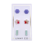 Stud Trio Stud Earring Set - Triple Scoop