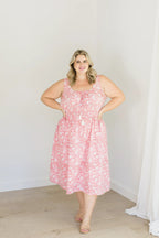 The Kiley Tank Dress in Watermelon Sorbet by Carla Kiley Collection