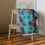 Rainbow heart explosion Towel by La Vie Bien