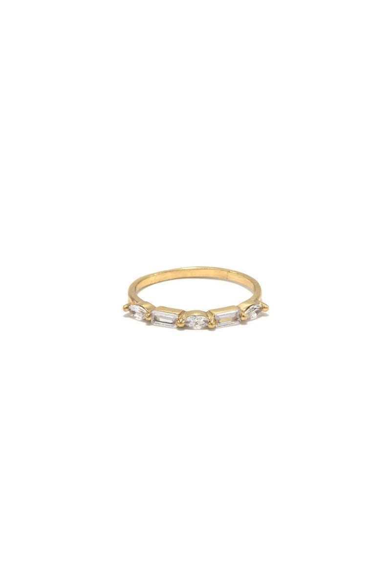 Subtle Glam Brass Ring by Fair Anita