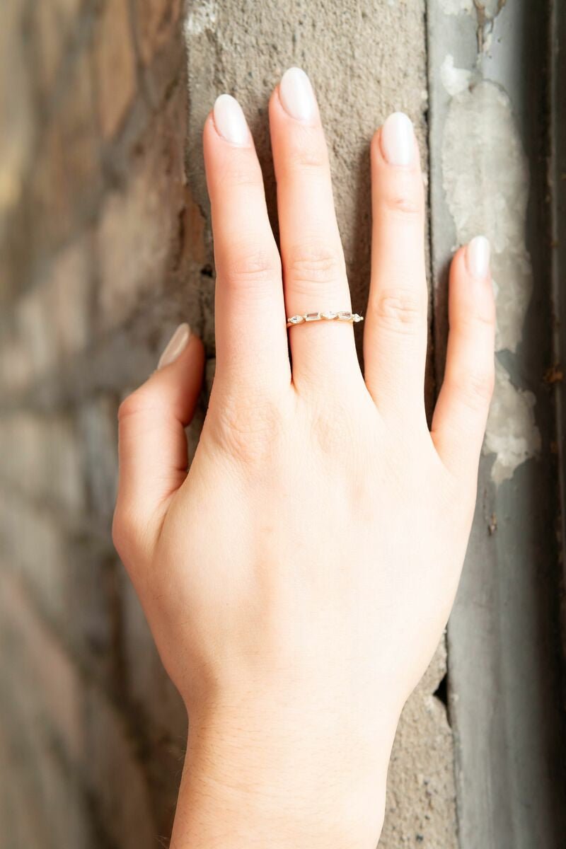 Subtle Glam Brass Ring by Fair Anita