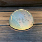 Success And New Learning Glass Dome Paperweight | Paper Document Holder | 3" by The Bullish Store
