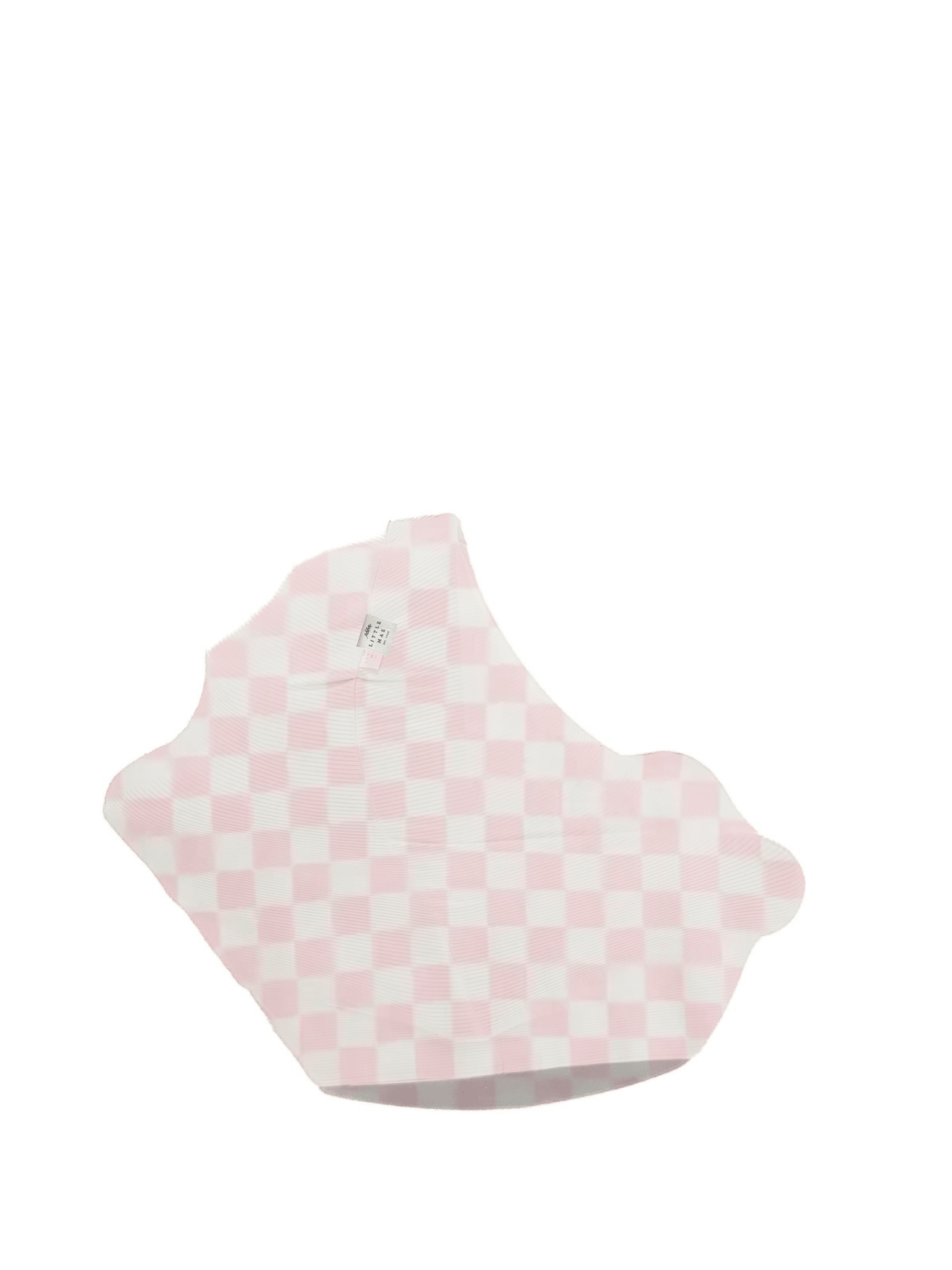 Sugar Pink & White Checkered Carseat Cover La Vie Bien Sugar Pink & White Checkered Carseat Cover