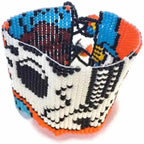Sugar Skull | Catrina Seed Bead Adjustable Closure Bracelet - Guatemala Bracelets La Vie Bien Sugar Skull | Catrina Seed Bead Adjustable Closure Bracelet - Guatemala