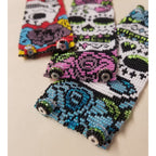 Sugar Skull | Catrina Seed Bead Magnetic Closure Bracelet - Guatemala La Vie Bien Sugar Skull | Catrina Seed Bead Magnetic Closure Bracelet - Guatemala