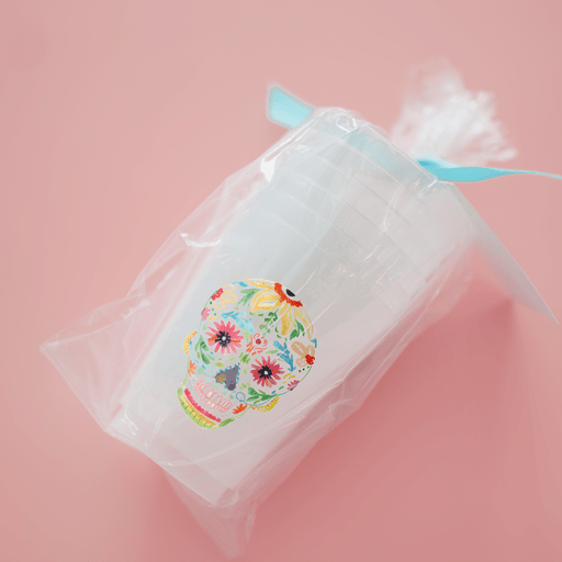 Sugar Skull Frosted Cups Frosted Cups La Vie Bien Sugar Skull Frosted Cups