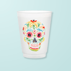Sugar Skull Frosted Cups Frosted Cups La Vie Bien Sugar Skull Frosted Cups