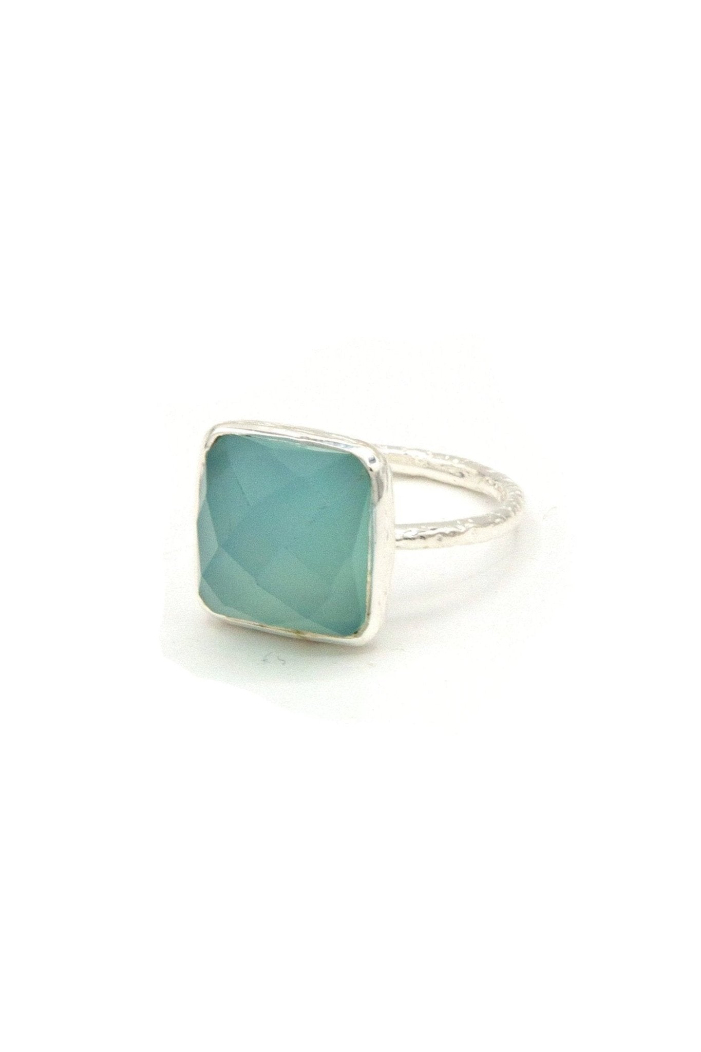 Sultry Sea Ring in Chalcedony by Fair Anita