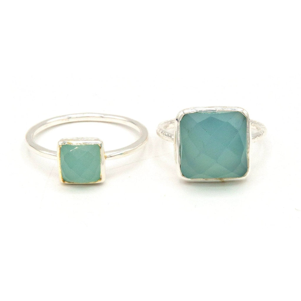 Sultry Sea Ring in Chalcedony by Fair Anita
