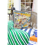 Summer Colorado Hand - Embroidered Pillow Pillows La Vie Bien Summer Colorado Hand - Embroidered Pillow