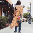 Summer Crochet Chevron Boho Crossbody Black and White Bag - Guatemala Bags La Vie Bien Summer Crochet Chevron Boho Crossbody Black and White Bag - Guatemala