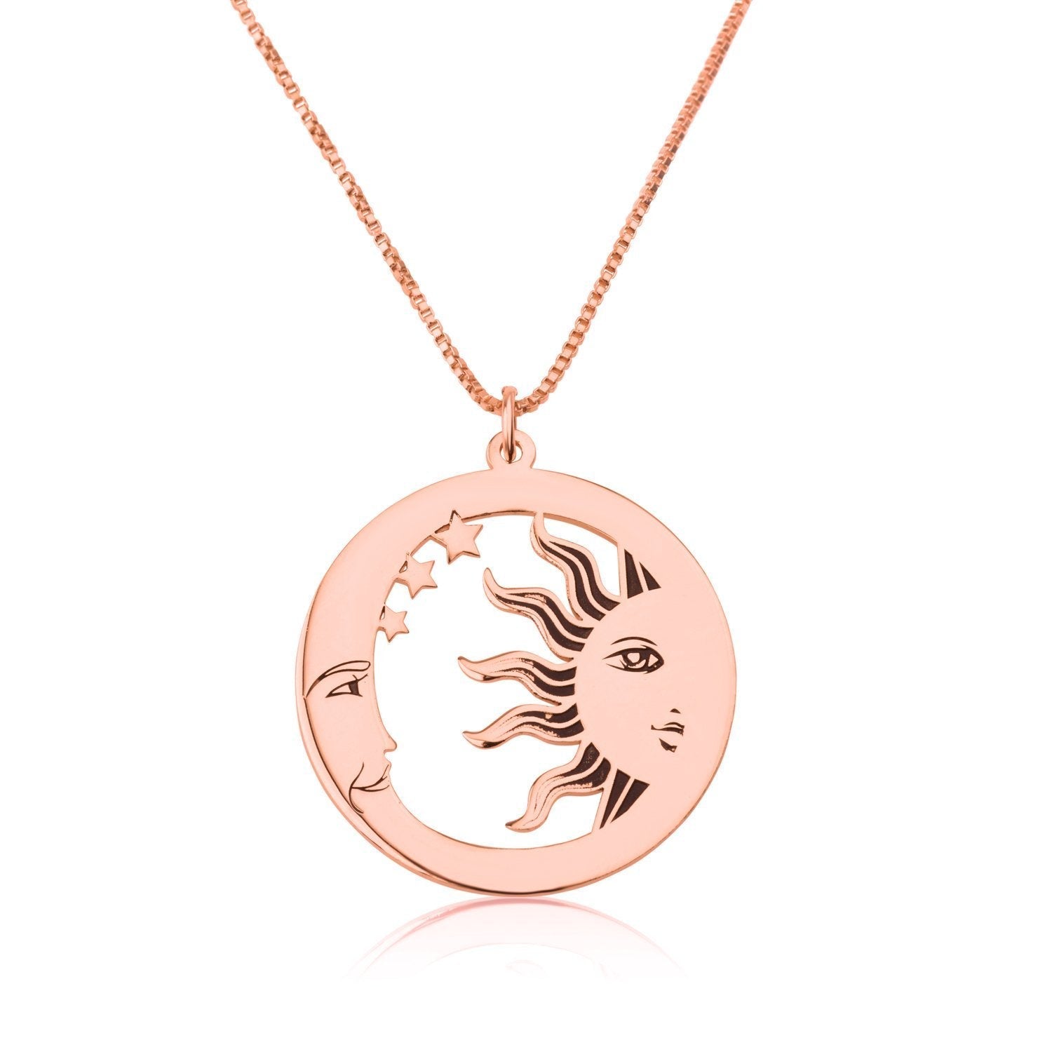 Sun And Moon Necklace La Vie Bien Sun And Moon Necklace