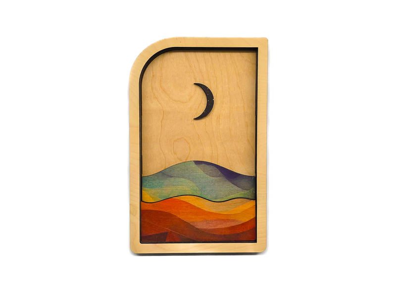 Sun and Moon Wall Art | Handmade Wooden Celestial Decor Wall Art La Vie Bien Sun and Moon Wall Art | Handmade Wooden Celestial Decor
