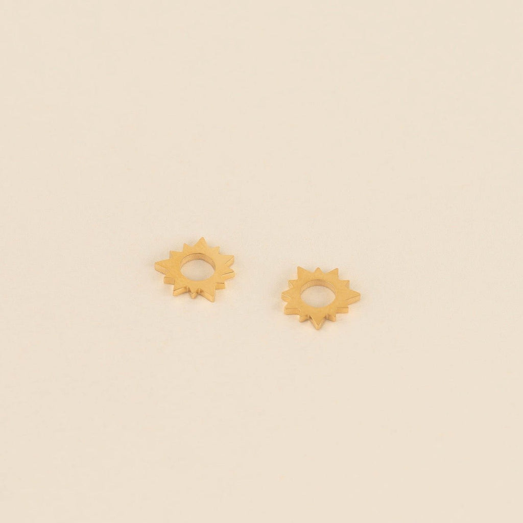Sunburst Huggie Hoop Charms La Vie Bien Sunburst Huggie Hoop Charms