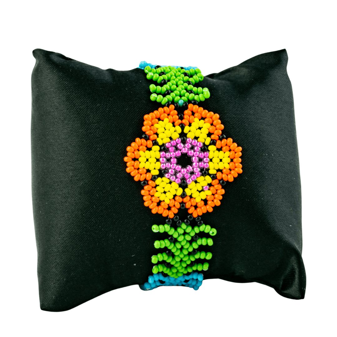 Sundance Floral Seed Bead Bracelet - Guatemala Bracelets La Vie Bien Sundance Floral Seed Bead Bracelet - Guatemala