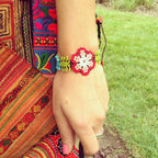 Sundance Floral Seed Bead Bracelet - Guatemala Bracelets La Vie Bien Sundance Floral Seed Bead Bracelet - Guatemala