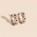 Sunflower 3D Huggie Hoop Earrings by Oh Clementine