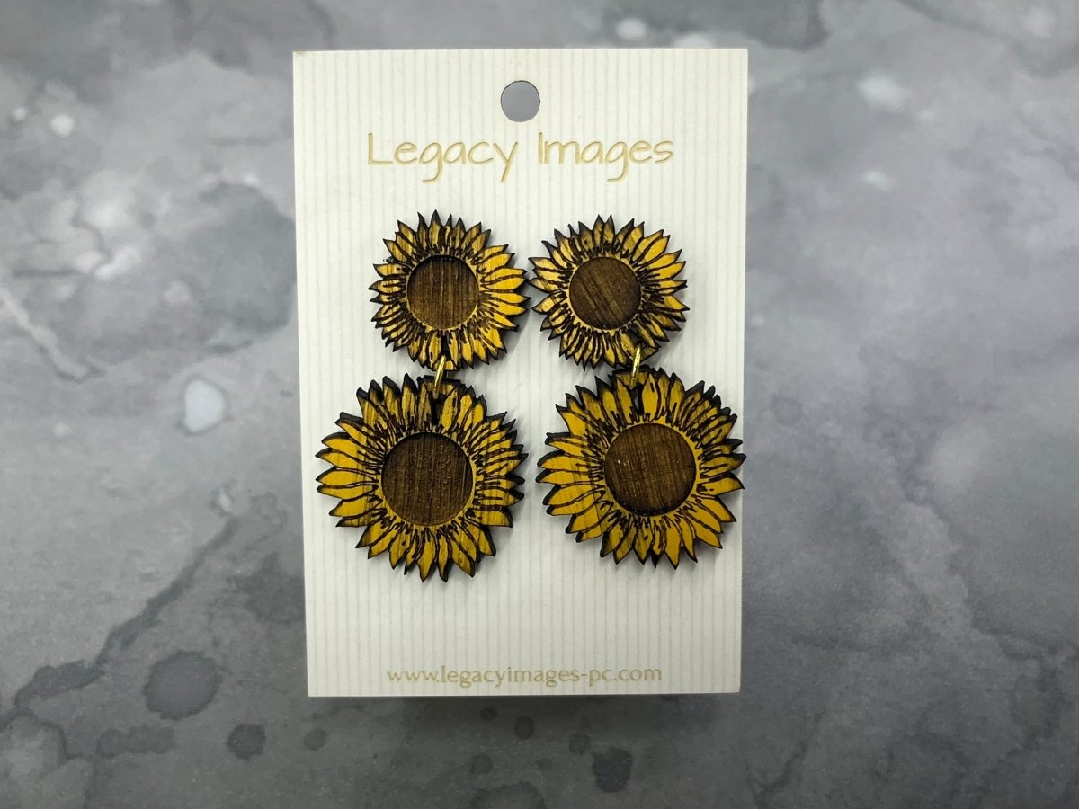Sunflower Earrings - Drop Earrings