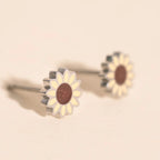 Sunflower Stud Earrings by Oh Clementine