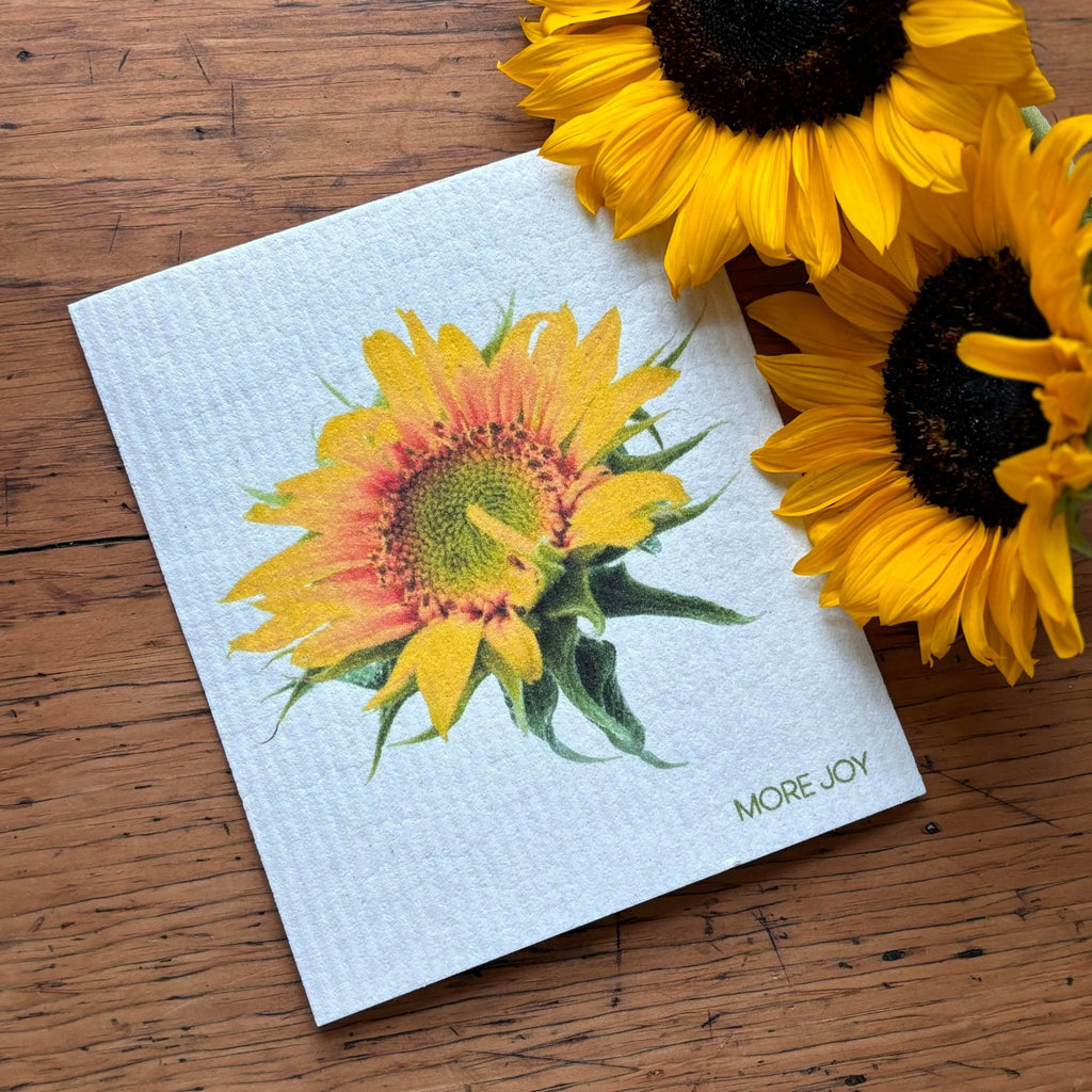 Sunflower Swedish Dishcloth Swedish Dishcloths La Vie Bien Sunflower Swedish Dishcloth