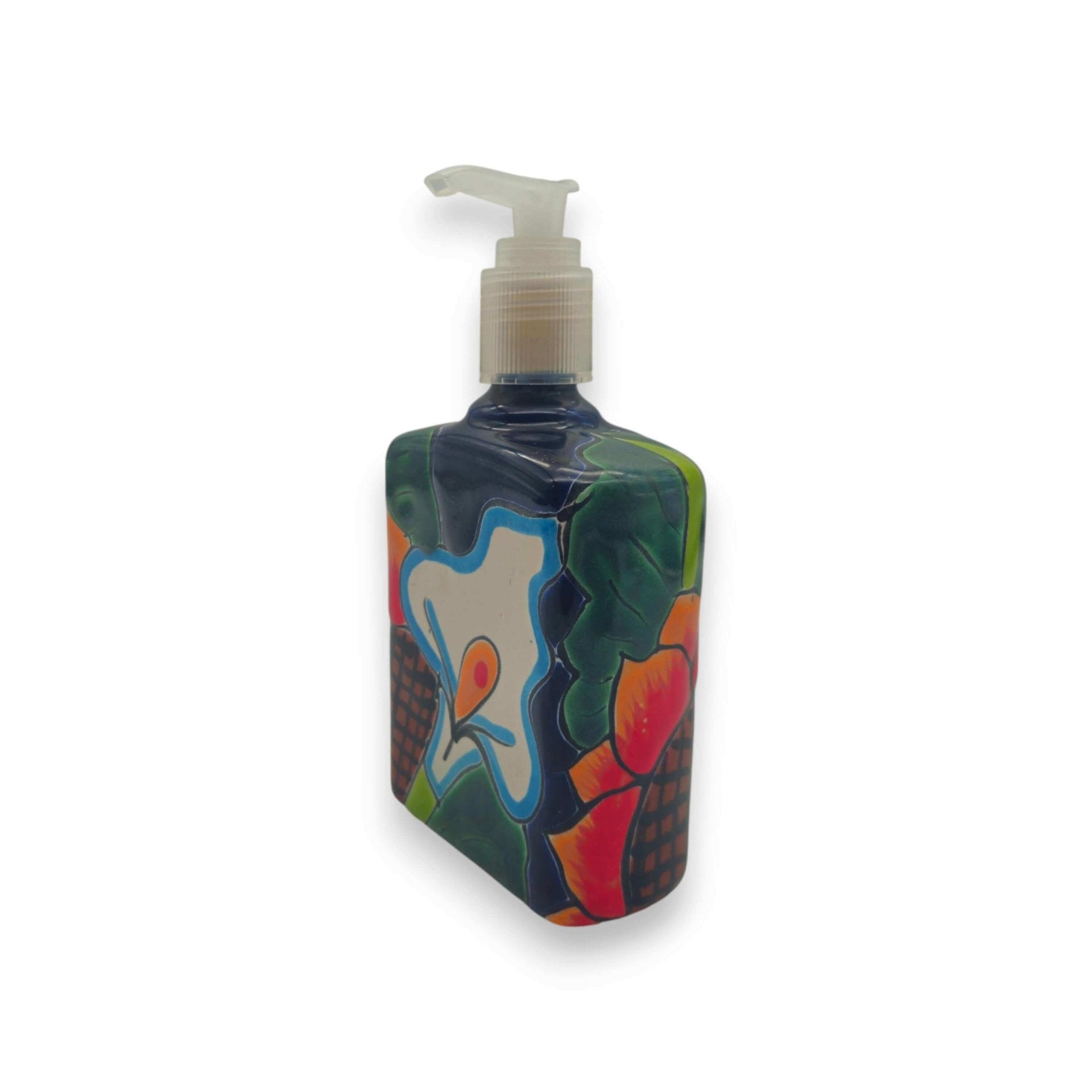 Sunflower Talavera Soap Pump | Handcrafted Ceramic Dispenser Talavera Soap Dispenser La Vie Bien Sunflower Talavera Soap Pump | Handcrafted Ceramic Dispenser