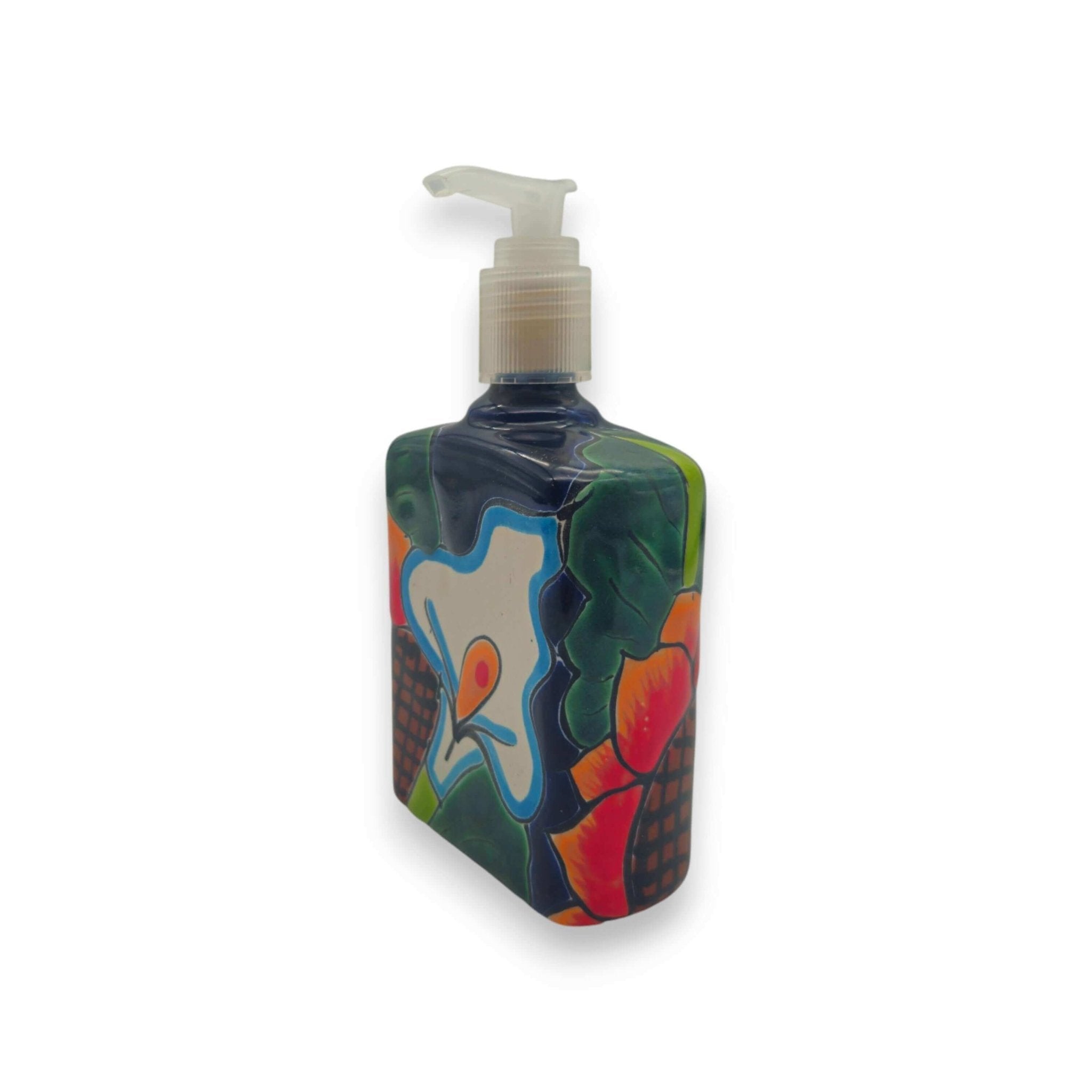 Sunflower Talavera Soap Pump | Handcrafted Ceramic Dispenser Talavera Soap Dispenser La Vie Bien Sunflower Talavera Soap Pump | Handcrafted Ceramic Dispenser