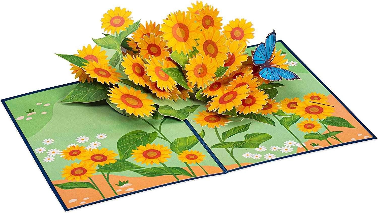 Sunflowers Pop Up Card by Paper Love