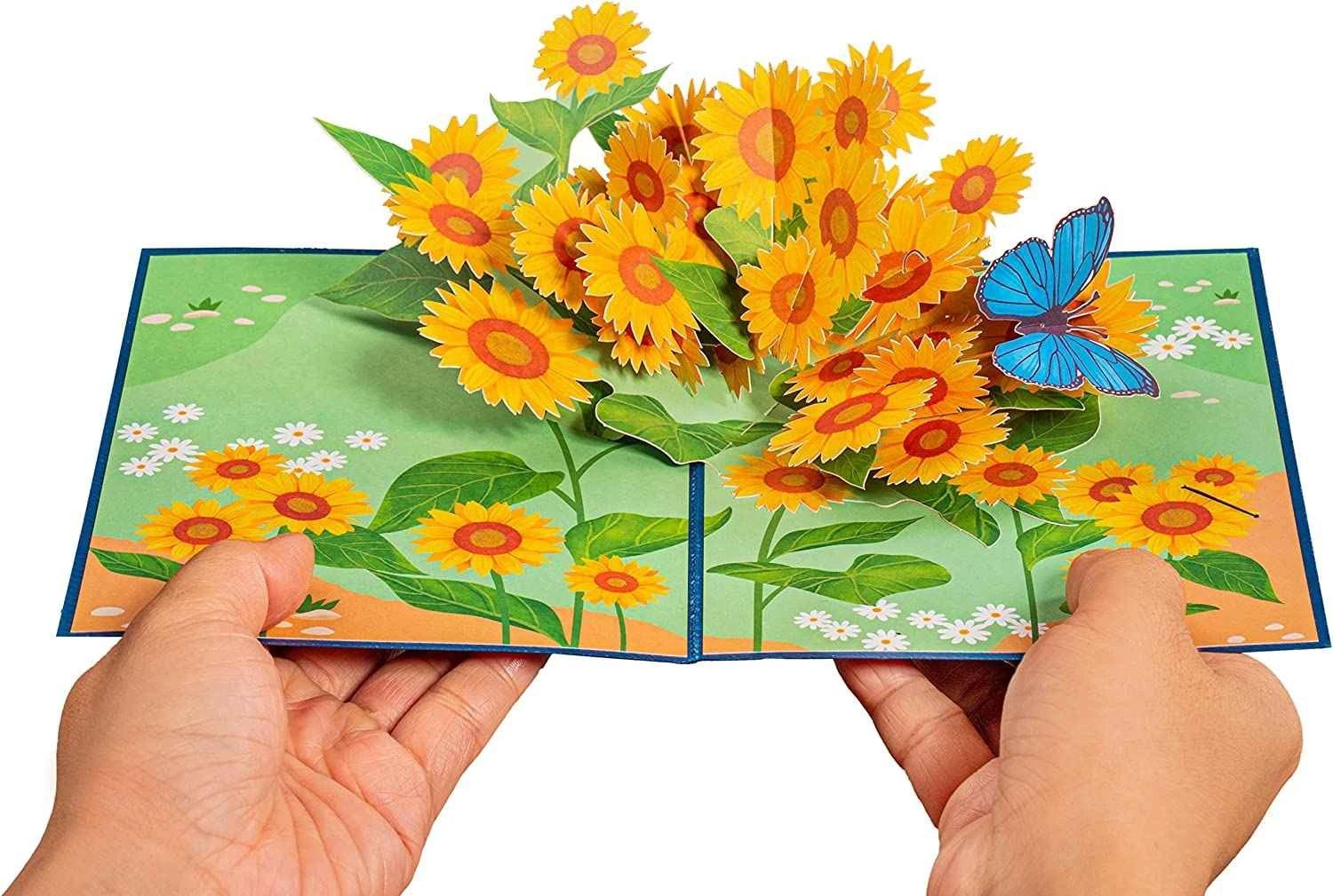 Sunflowers Pop Up Card by Paper Love