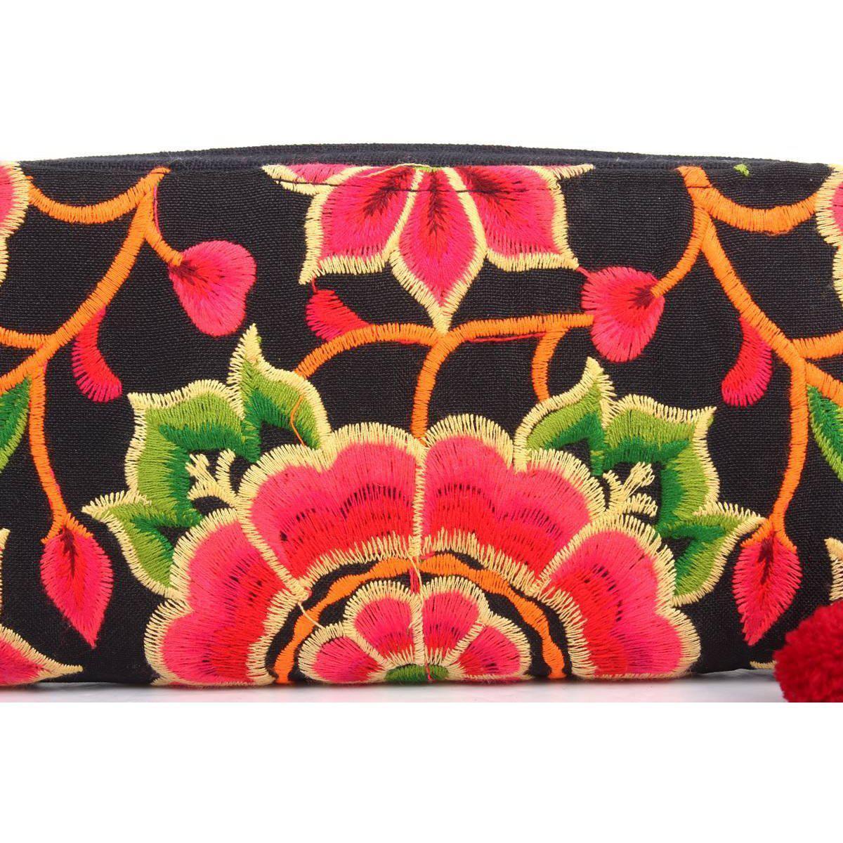 Sunrise Embroidered Wallet - Thailand Bags La Vie Bien Sunrise Embroidered Wallet - Thailand