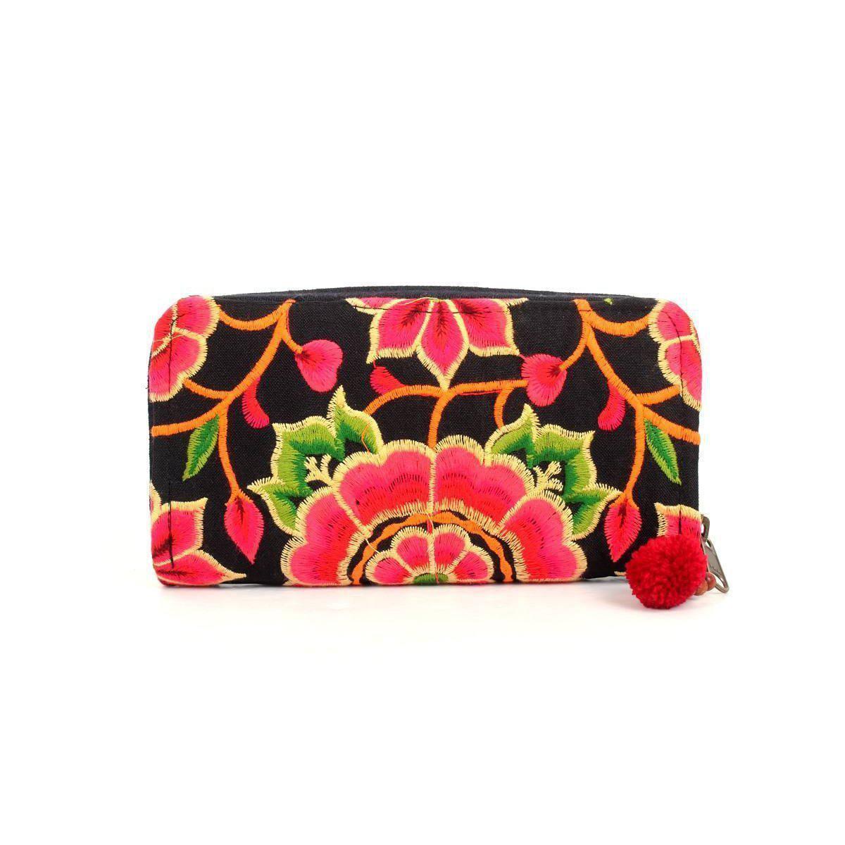 Sunrise Embroidered Wallet - Thailand Bags La Vie Bien Sunrise Embroidered Wallet - Thailand