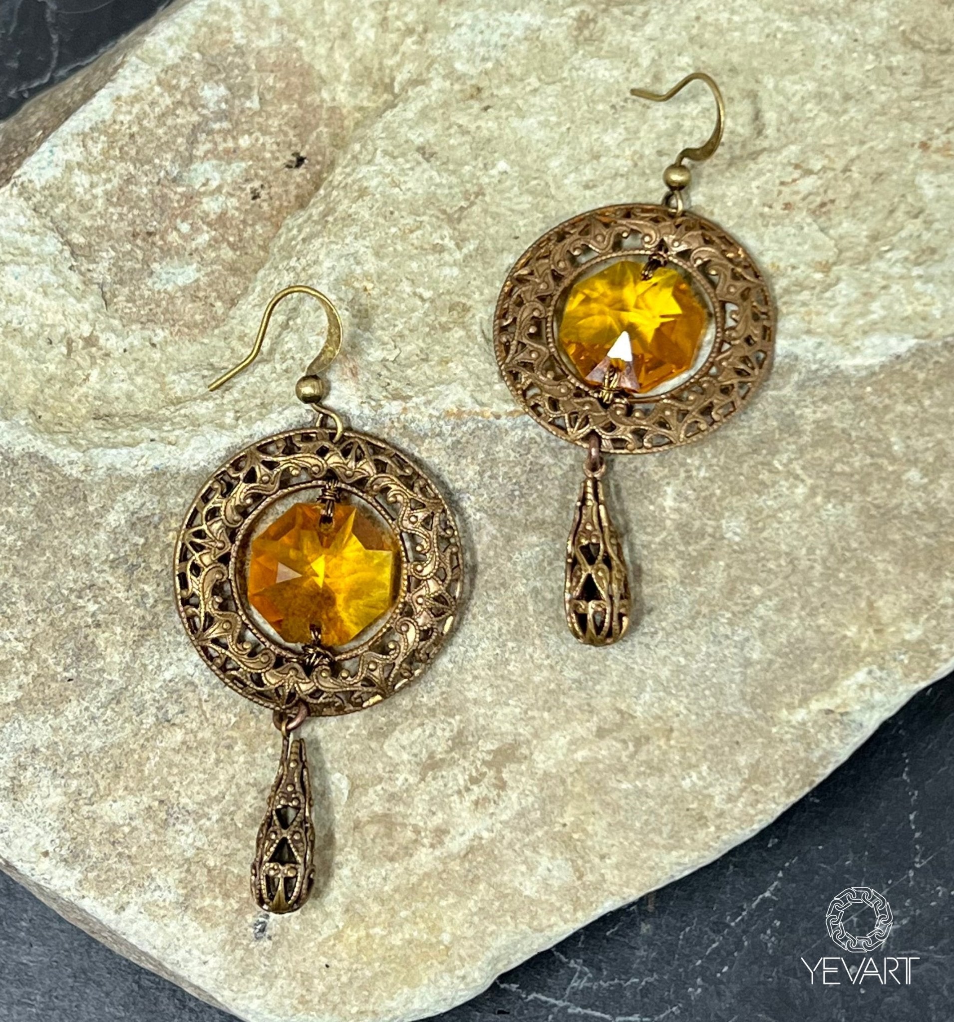 Sunset Filigree Earrings Earrings La Vie Bien Sunset Filigree Earrings